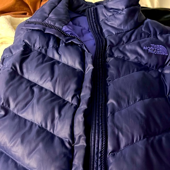 Purple north face vest down - Picture 1 of 1